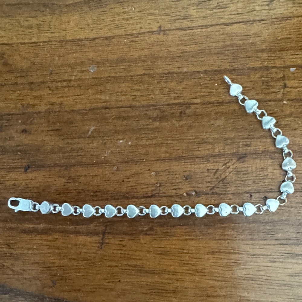 Tiffany & Co. Silver Heart Link Bracelet
